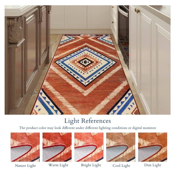 NWT Aztec style runner rug - Picture 4 of 5